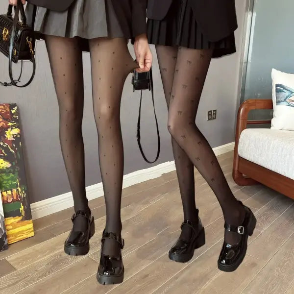 Women’s Fleece Winter Leggings – High-Elastic Thermal Stockings with Heart Print Sexy & Warm (80/200g)