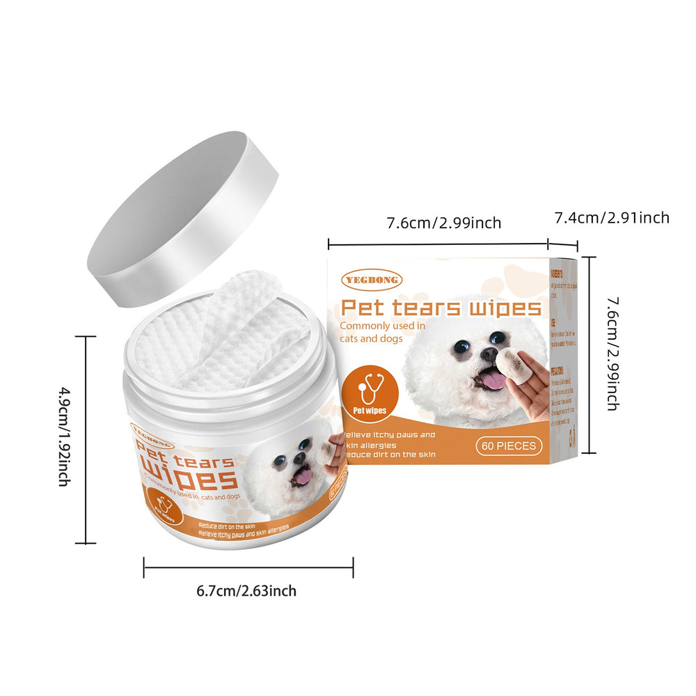 Pet Wipes Clean Dogs And Cats Tear Stains Eye Cleaning Wipe Eye Dirt Cotton Pad - Pet Wipes Clean