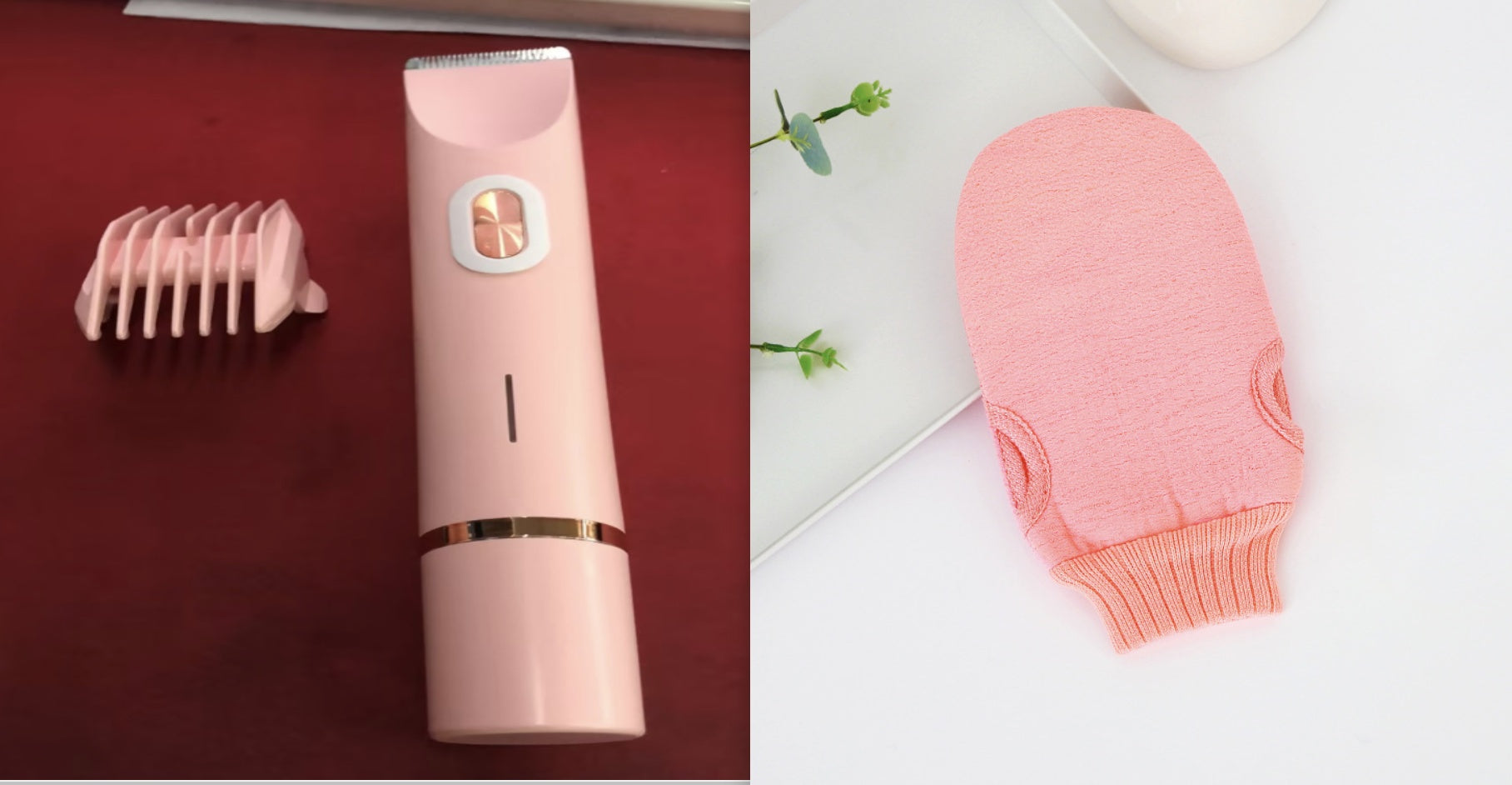 Versatile Body Hair Removal Device and Bikini Trimmer - Pink Set4 / USB - Hair Remover