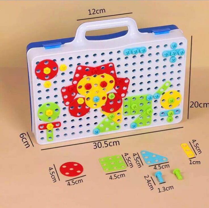Kids Educational Creative Drill Set with Colorful Screws