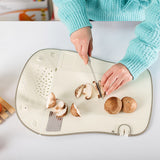 Multifunctional Cutting Board Foldable Ginger Knife For Draining Water