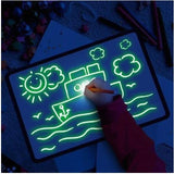 Luminous Drawing Tablet with Flashlight Marker