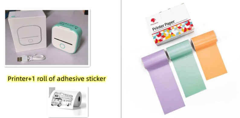 Phomemo T02 Portable Bluetooth Thermal Label Printer - Set2 / USB