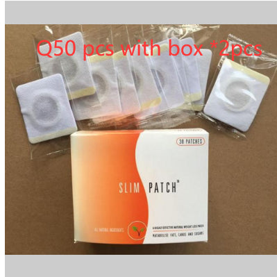 Navel Belly Button Patch Slimming Patch Abdomen Magnetic Detox Sticker - Q50 pcs with box 2pcs