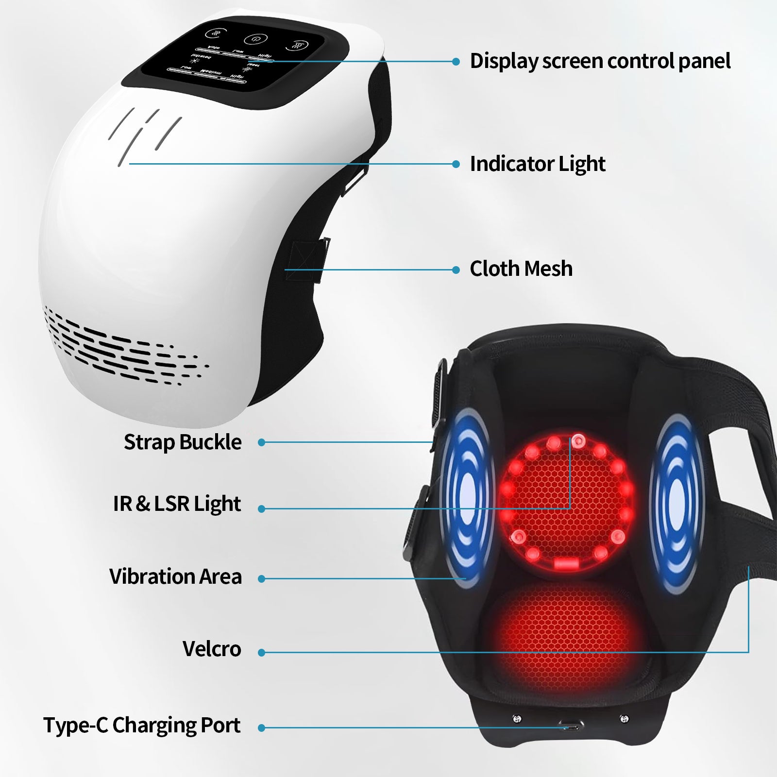 Cordless Electric Hair Remover and Knee Massager - Hair Remover
