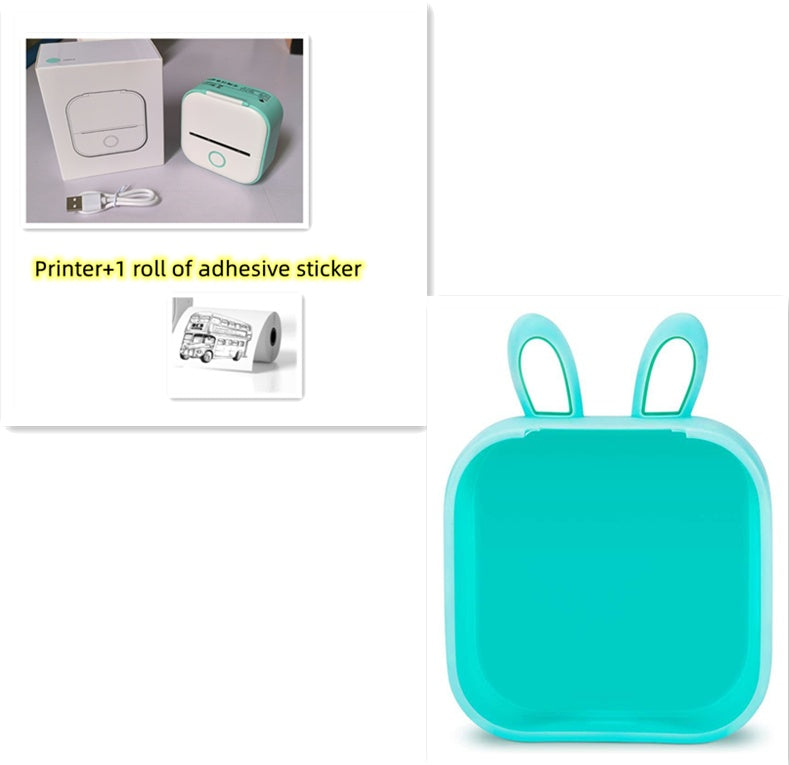 Phomemo T02 Portable Bluetooth Thermal Label Printer - Green SetD / USB