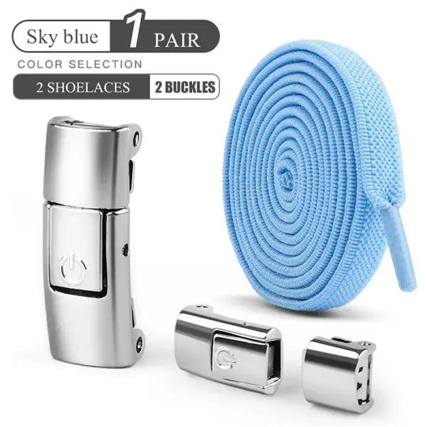8mm No Tie Shoe Laces Press Lock Shoelaces Without Ties Elastic Laces Sneaker Kids Adult Widened Flat Shoelace