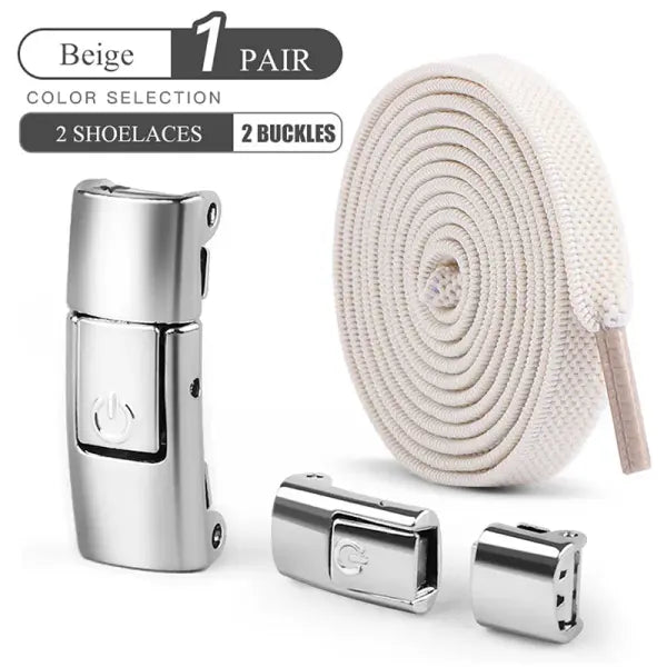 8mm No Tie Shoe Laces Press Lock Shoelaces Without Ties Elastic Laces Sneaker Kids Adult Widened Flat Shoelace