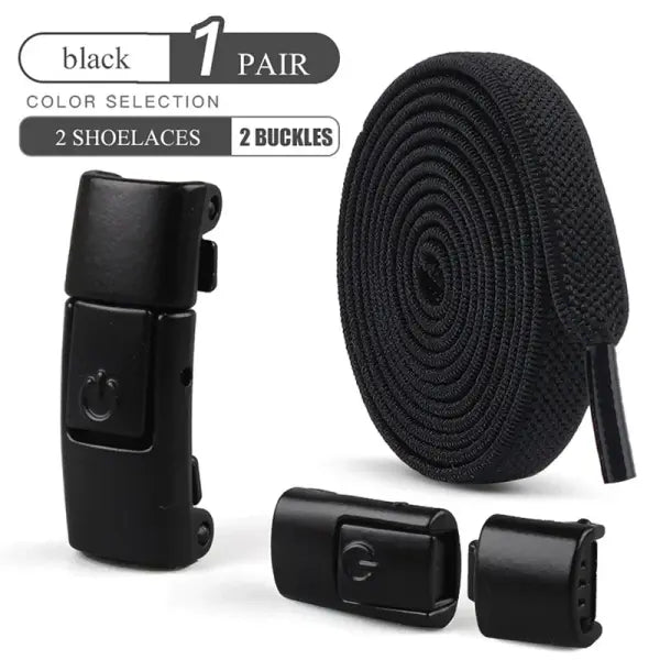 8mm No Tie Shoe Laces Press Lock Shoelaces Without Ties Elastic Laces Sneaker Kids Adult Widened Flat Shoelace