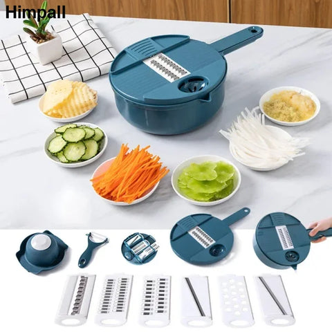 9-in-1 Vegetable Cutter for Efficient Food Preparation and Versatile