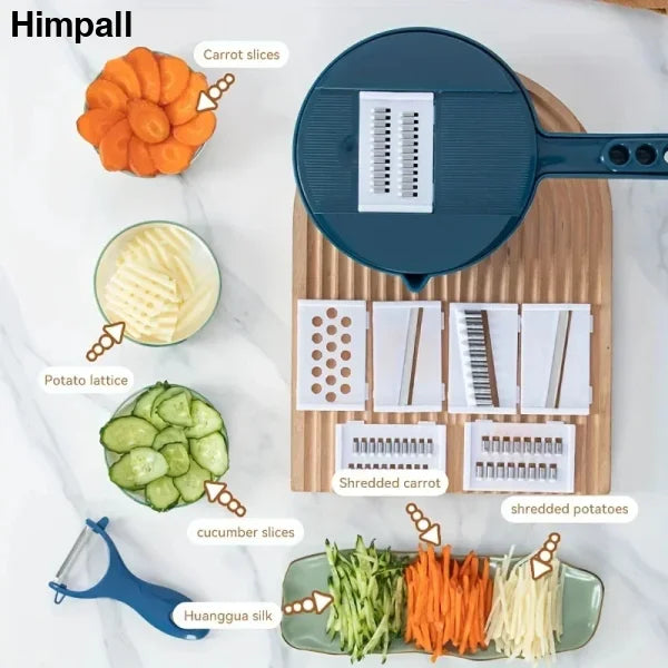 9-in-1 Vegetable Cutter for Efficient Food Preparation and Versatile