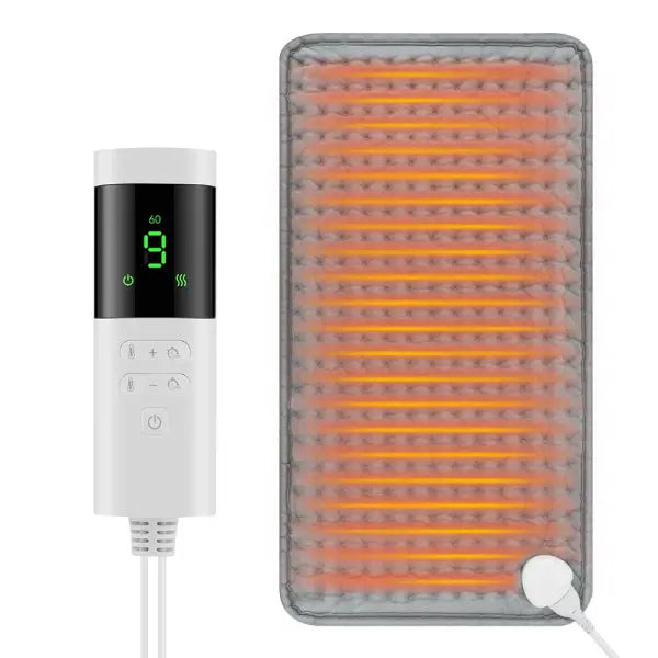 Electric Heating Pad 30×60cm – 9-Level 4-Mode Hot Blanket for Abdomen Shoulder Knee & Legs Washable Winter Warmer