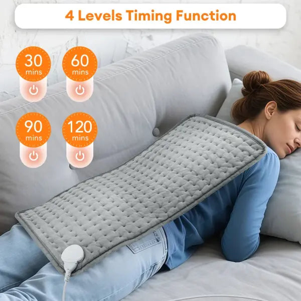 Electric Heating Pad 30×60cm – 9-Level 4-Mode Hot Blanket for Abdomen Shoulder Knee & Legs Washable Winter Warmer