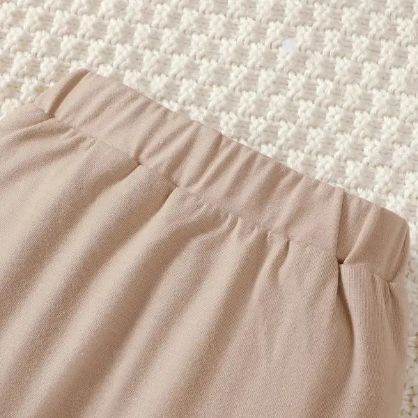 Baby Boy 4-Piece Set – Little Bear Bodysuit Pants Hat & Socks (0–9 Months) Spring & Autumn Outfit