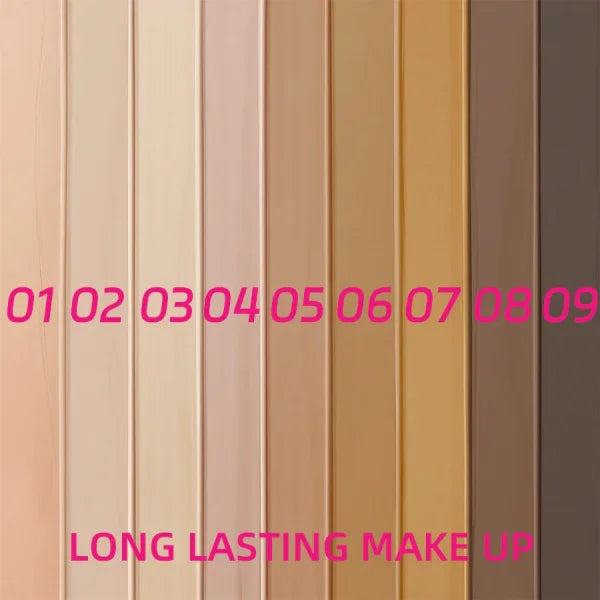 9 Shade Full Coverage Concealer – Liquid Foundation & Natural Matte Cushion Base Makeup - Himpall