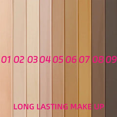 9 Shade Full Coverage Concealer – Liquid Foundation & Natural Matte Cushion Base Makeup - Himpall