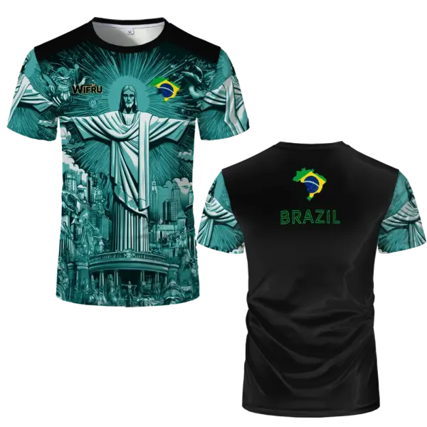 Men Summer 90 Minutes Series MM9 JUL Football Shirt Casual Wear - TTwd004639LJ / 4XL