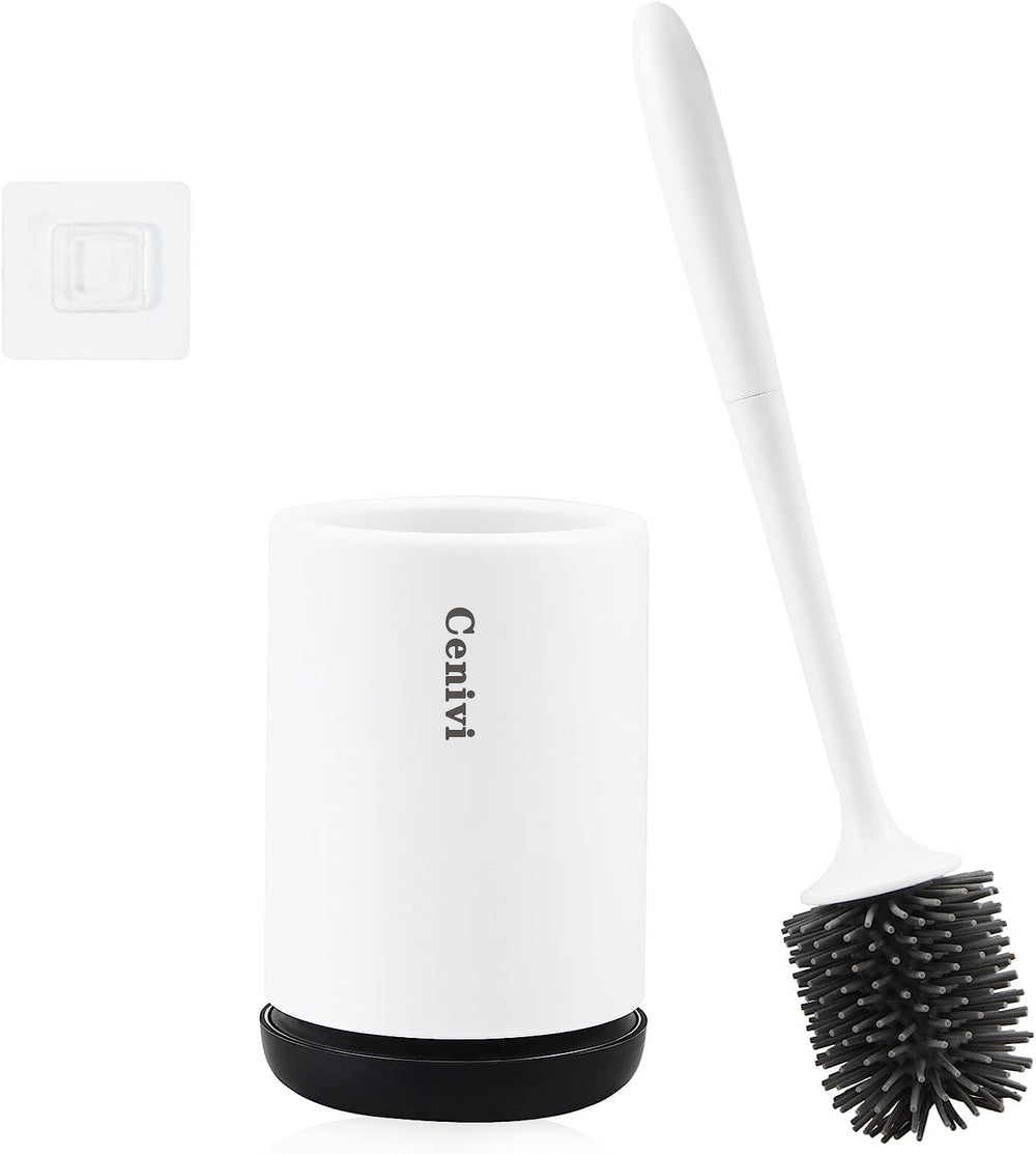 Non-stick Hair Soft Plastic Brush Head Toilet - Wall mounted