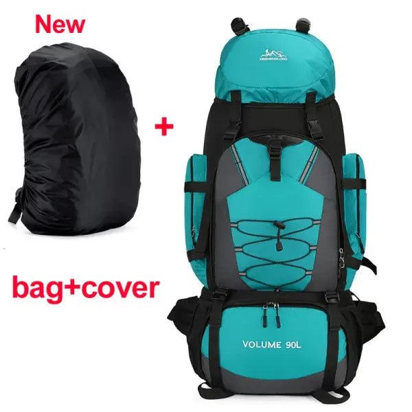 Large capacity 90L waterproof trekking bag for camping - LBU ad cover New