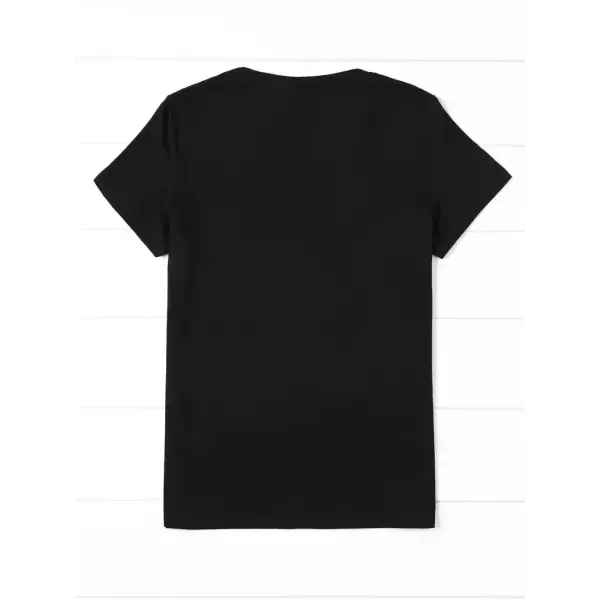 90s Moon Harajuku T-Shirt – Women’s Cartoon Graphic Black Kawaii Casual Tee