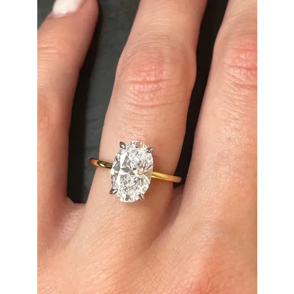 925 Sterling Silver Zircon Oval Ring – Luxury Engagement & Wedding Jewelry for Women (1–8CT)