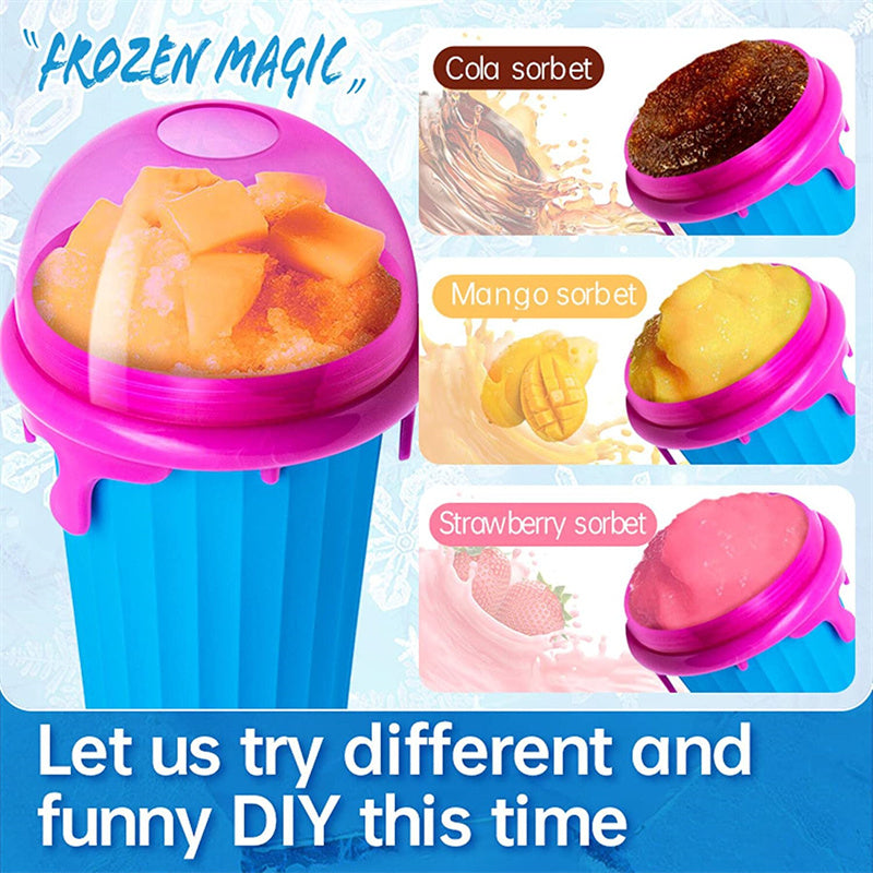 Instant Slushy and Frozen Drink Maker Squeeze Cup