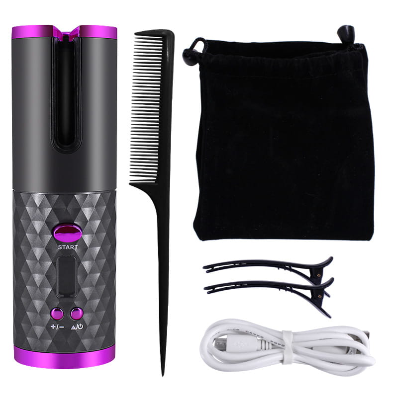 Rechargeable Hair Curler: Portable & Cordless Auto Styler | Shop