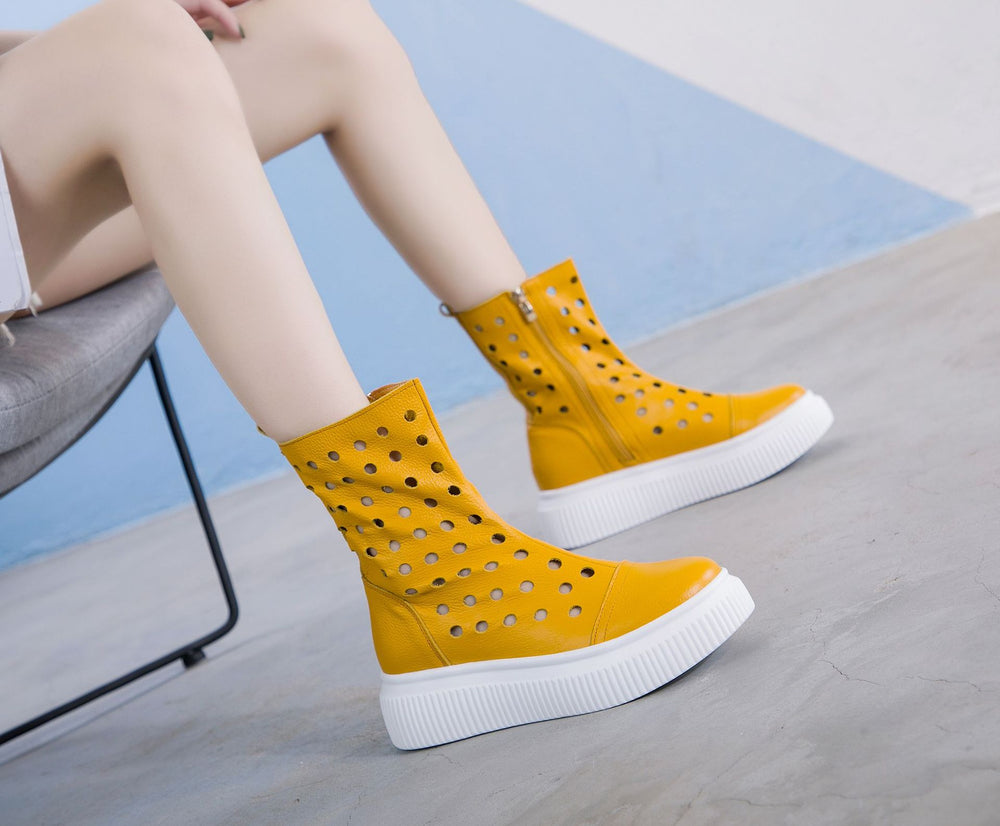 Ladies Fashion Personality Breathable Platform Shoes - Hair Remover