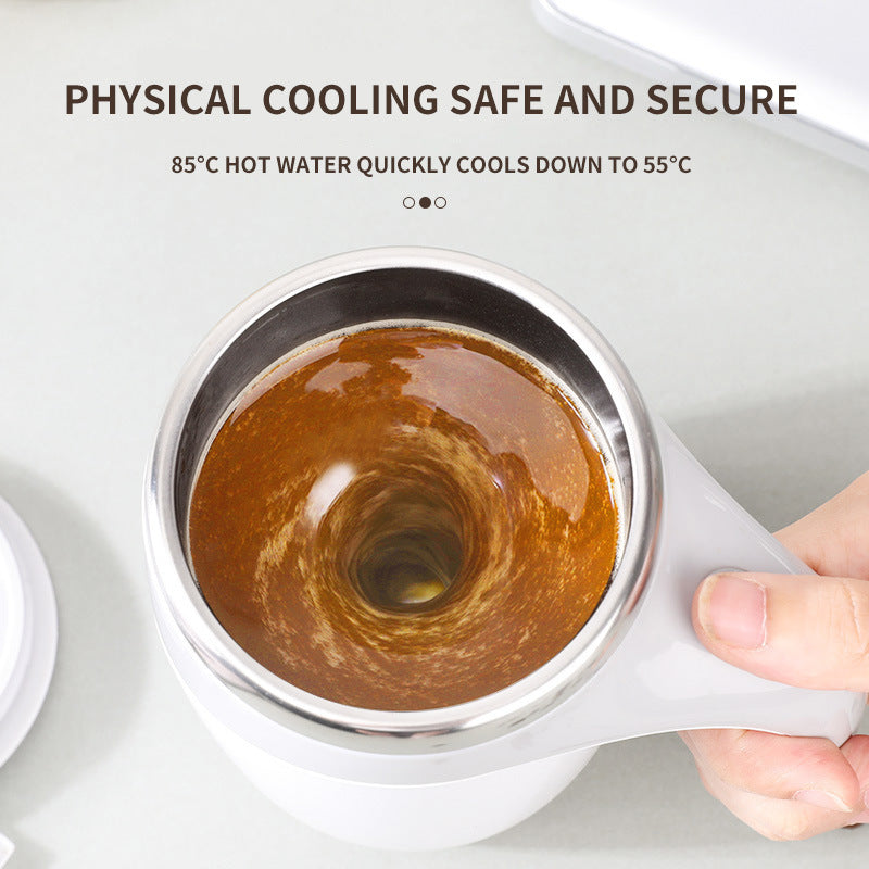 Portable Automatic Stirring Cup for Coffee and Tea