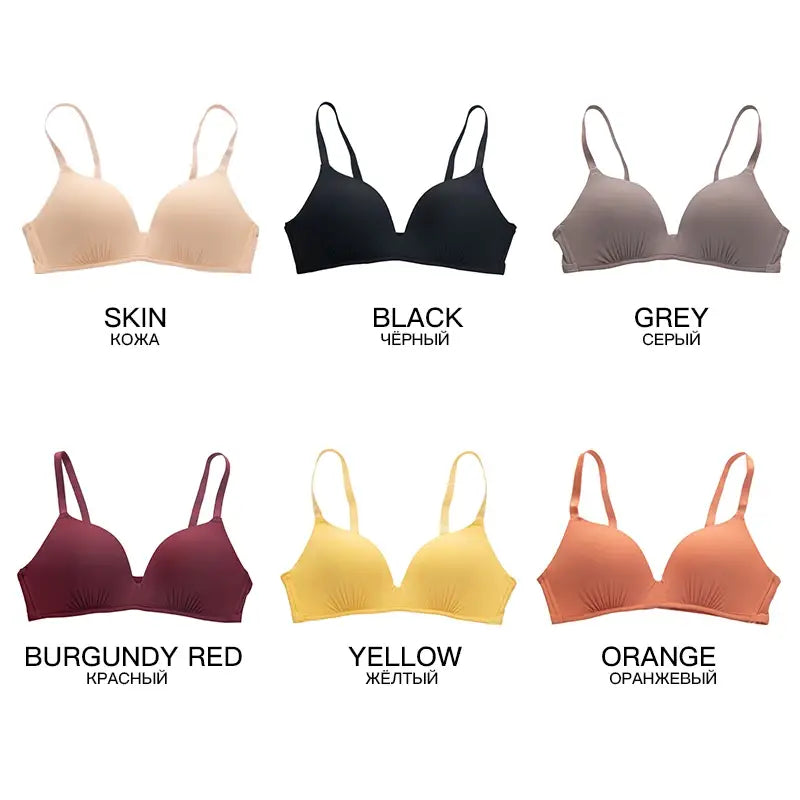 Seamless Push-Up Bras: Wire-Free A B Cup Sexy Bralette