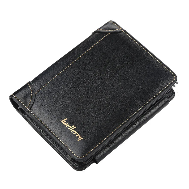 Men Wallets PU Leather Short Design Vintage Card Holder Purse