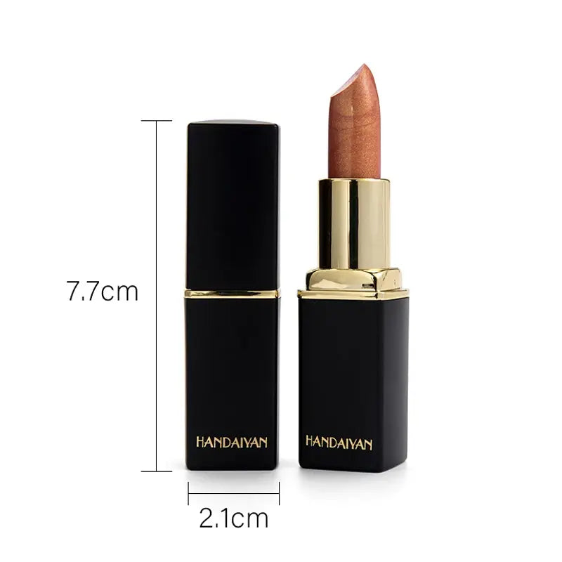 Waterproof Lipstick – Long-Lasting Nude Glitter Lipstick