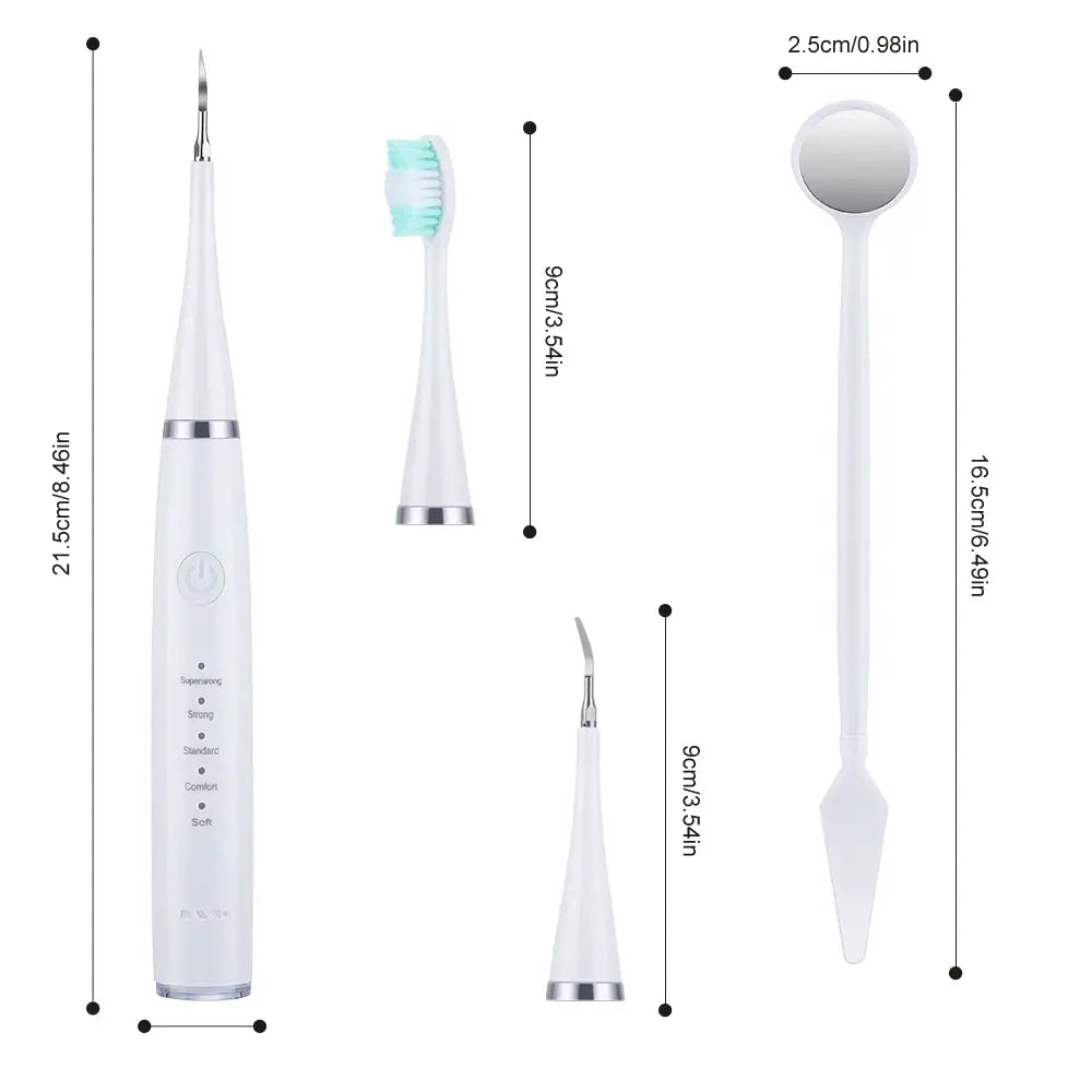 Home Electric Teeth Whitening Sonic Toothbrush for Stains and Calculus