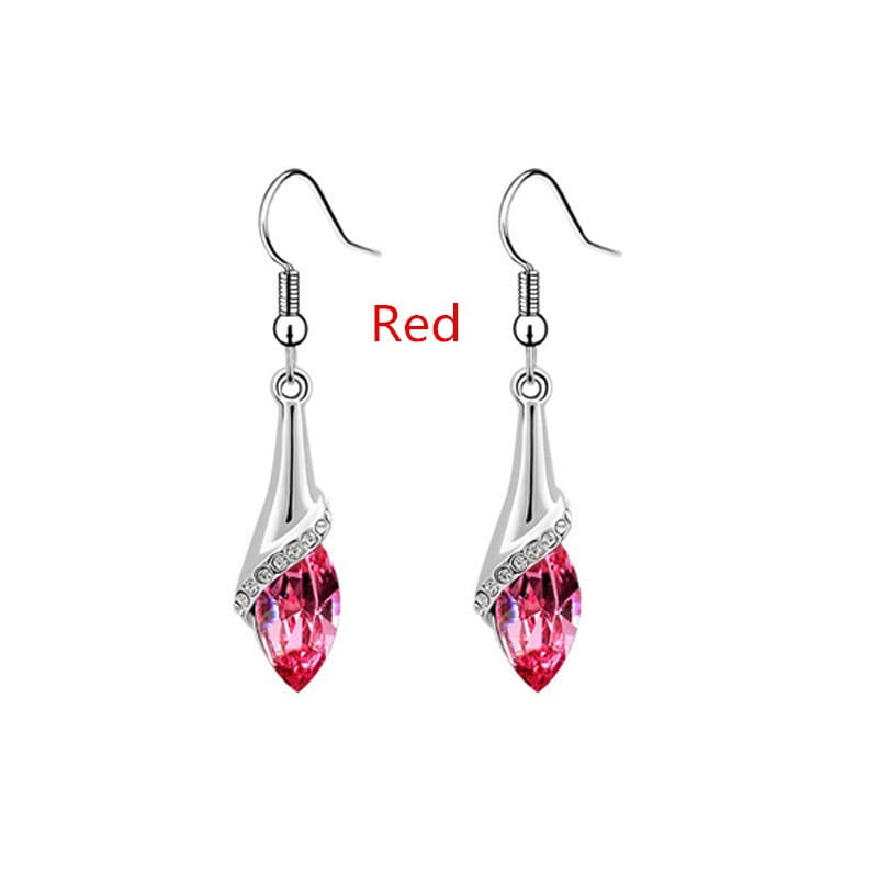 Delysia King Earrings - Trendy Shiny Gemstone Drop Earrings