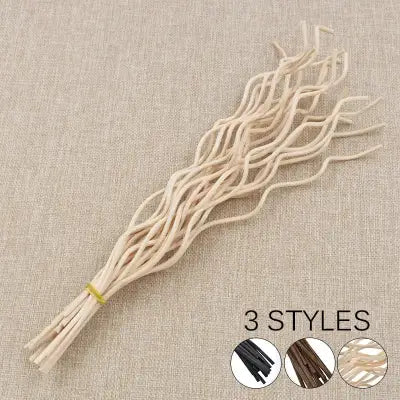 Wavy Rattan Reed Sticks for Diffuser Replacement Home Fragrance