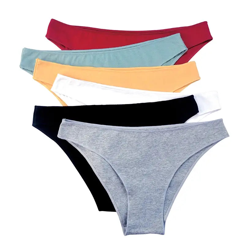 Seamless Underwear - Soft Cotton Low Rise Briefs for Women (3Pcs Set)