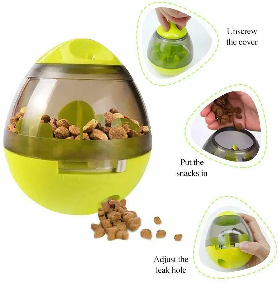 Interactive Dog Toy with Slow Food Dispenser IQ Treat Ball