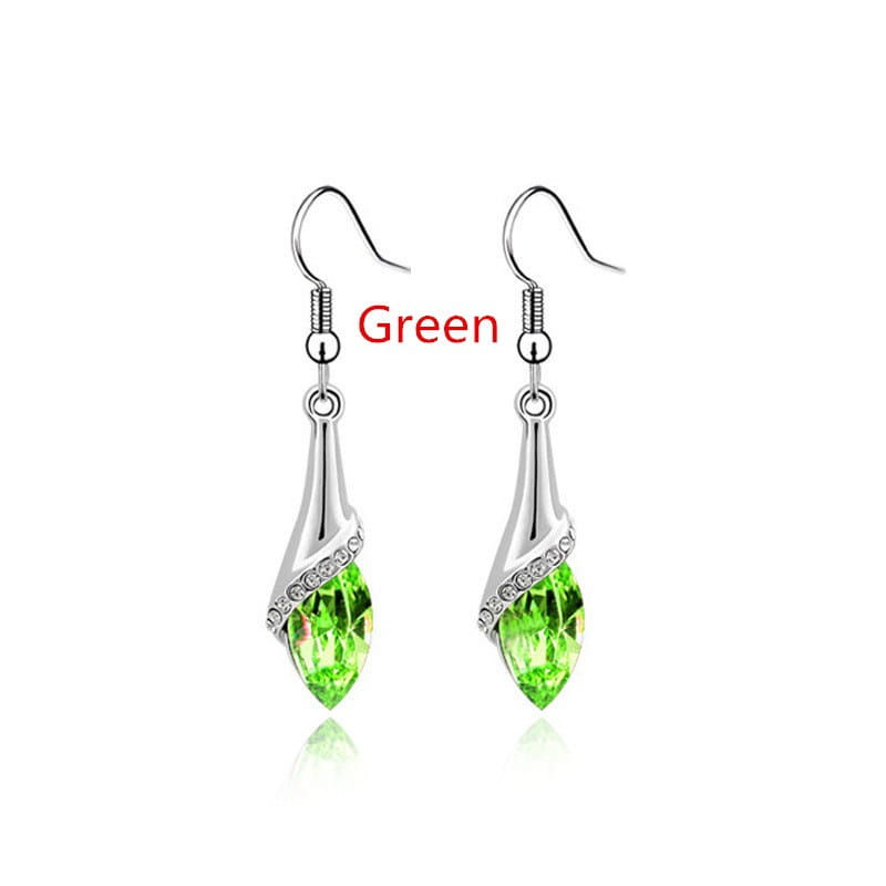 Delysia King Earrings - Trendy Shiny Gemstone Drop Earrings