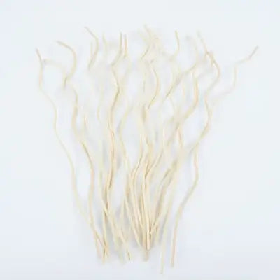 Wavy Rattan Reed Sticks for Diffuser Replacement Home Fragrance - Wood