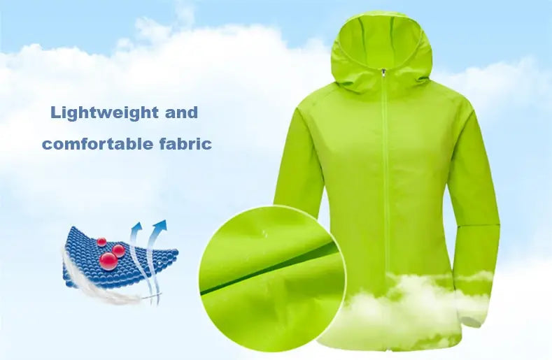 Waterproof Camping Rain Jacket and Sun Protection Windbreaker for All