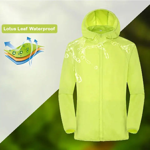 Waterproof Camping Rain Jacket and Sun Protection Windbreaker for All