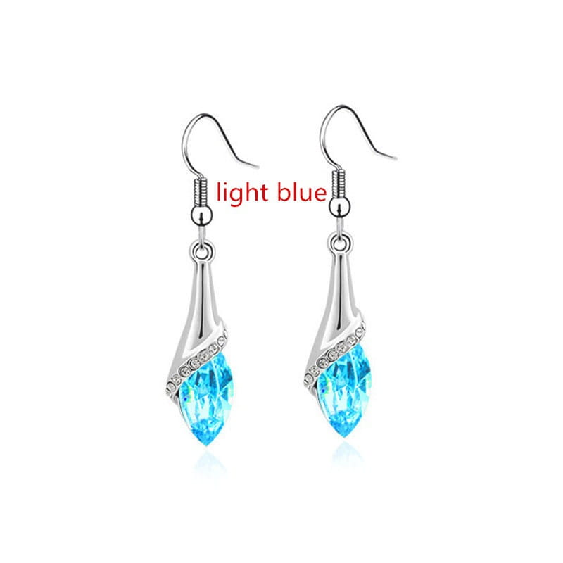 Delysia King Earrings - Trendy Shiny Gemstone Drop Earrings