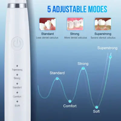 Home Electric Teeth Whitening Sonic Toothbrush for Stains and Calculus