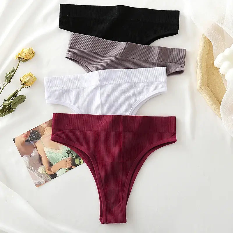 Seamless High Waisted Panties: Comfortable & Sexy Underpants Set 3PCS/Set