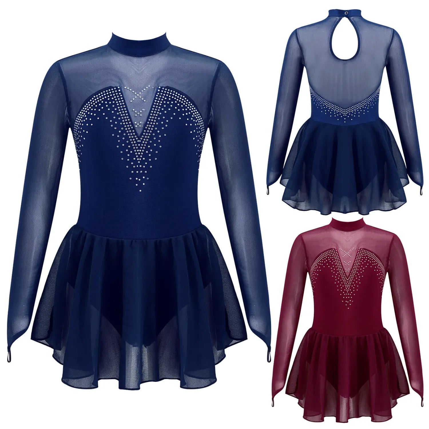 Sparkly Figure Skating Dress – Perfect for Girls’ Performances