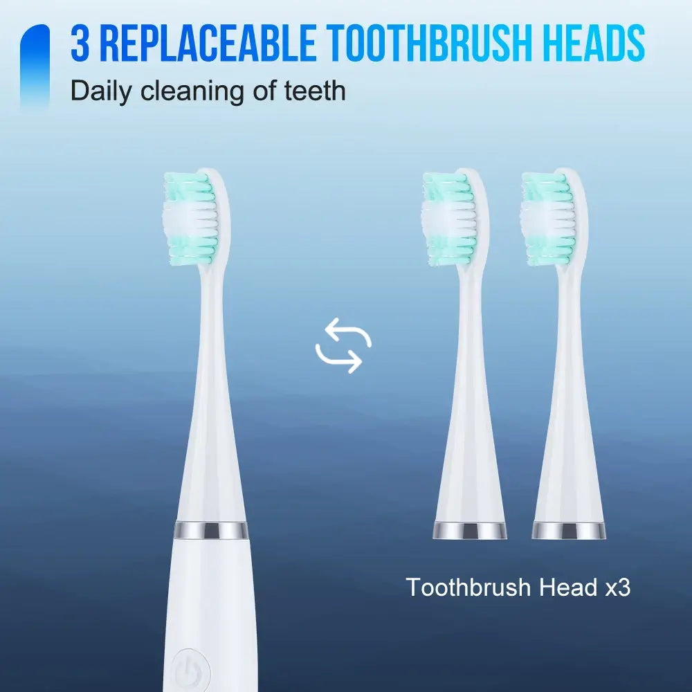 Home Electric Teeth Whitening Sonic Toothbrush for Stains and Calculus