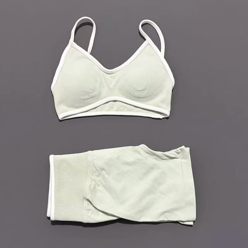 Women Ignite Sculpt Elastic Yoga Bra Set Sculpting Fitness Suit