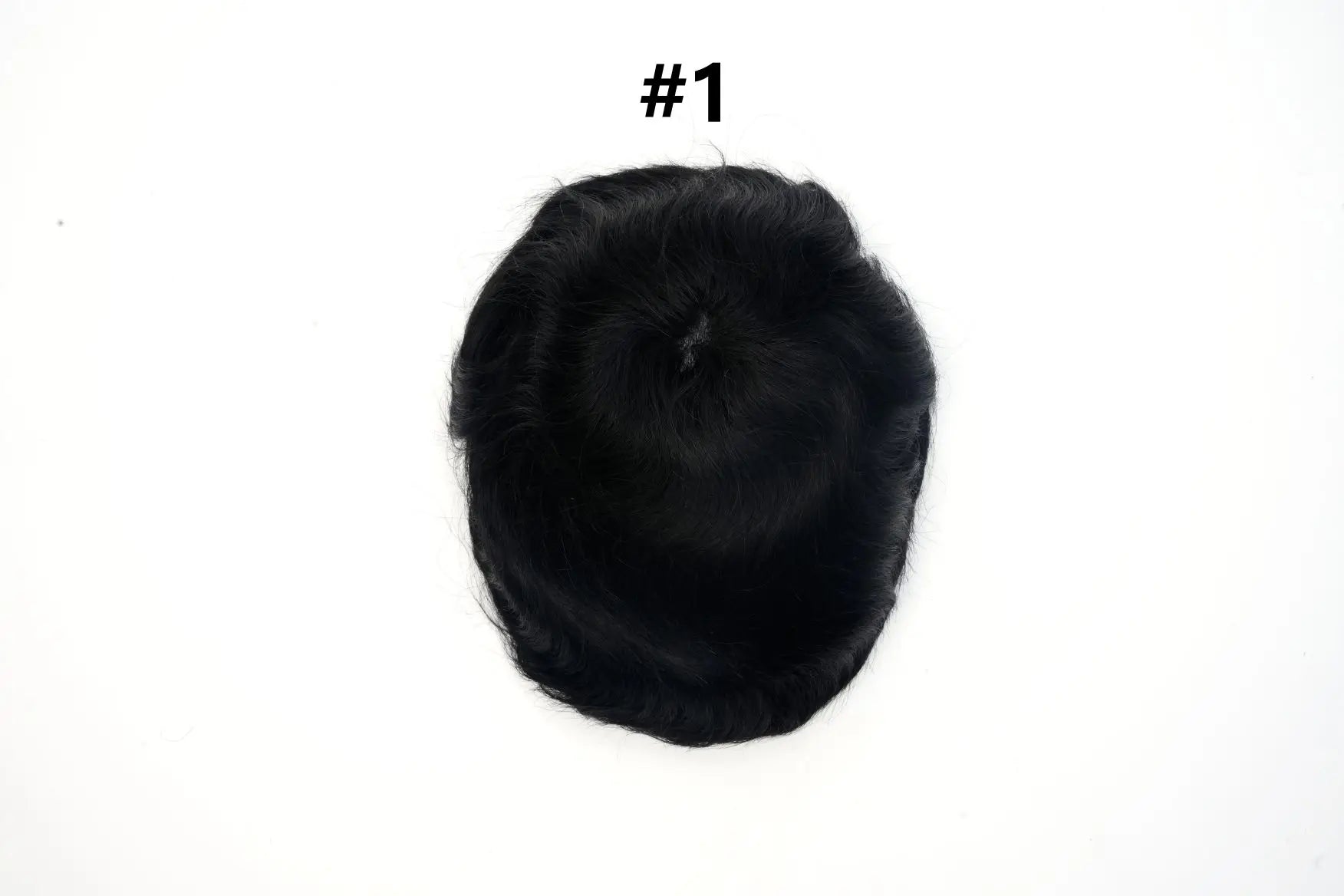Mens Toupee Human Hair Piece Thin Skin V Loop Natural Hairline