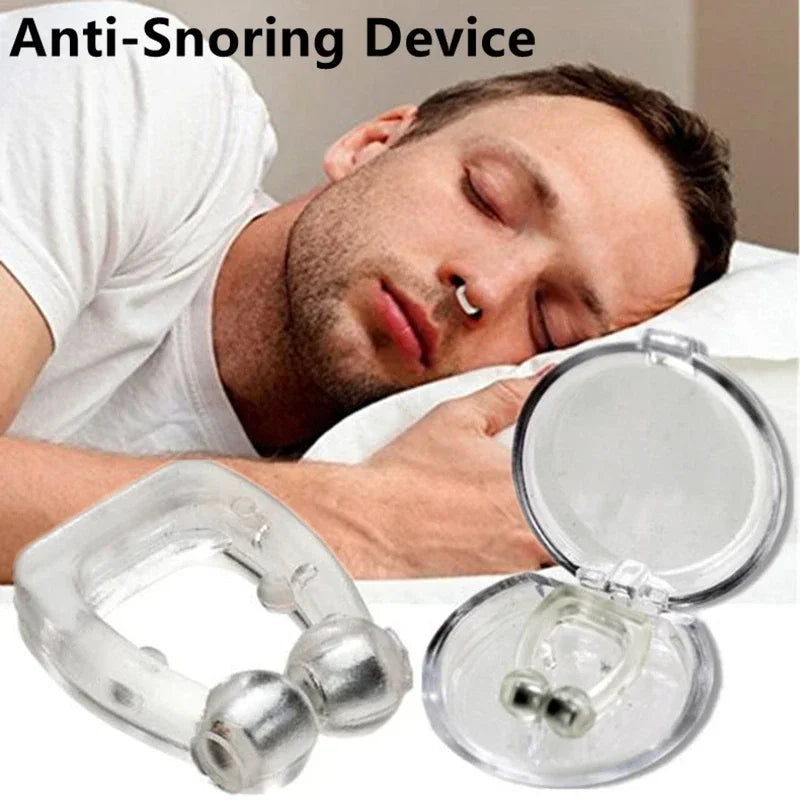 Magnetic Anti Snore Nose Clip Silicone Breathe Improve Sleeping Aid