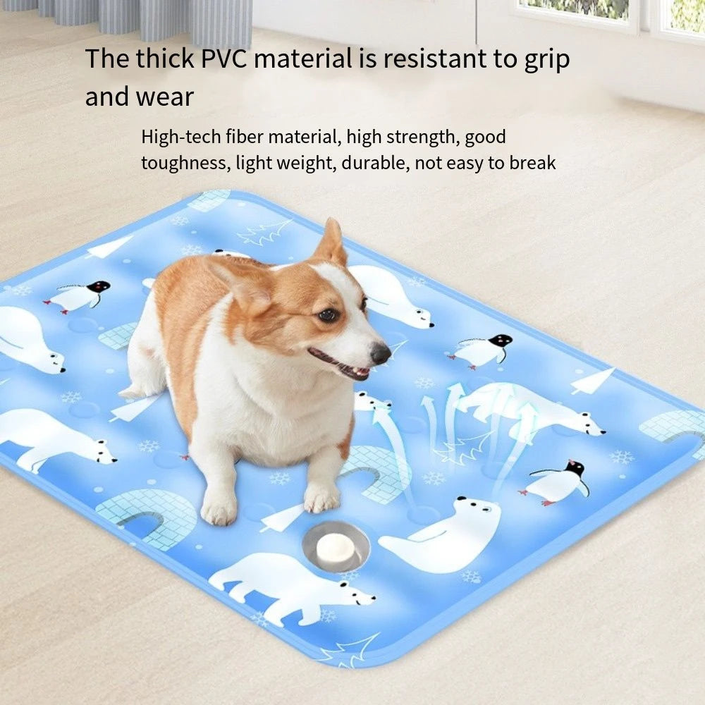 Self Cooling Gel Pet Mat Durable Ice Cushion for Dogs